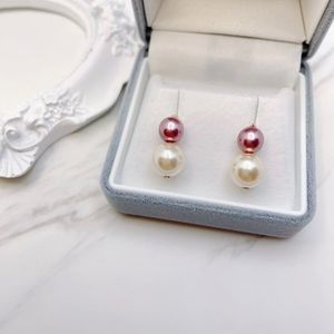 Double Faux pearl studs